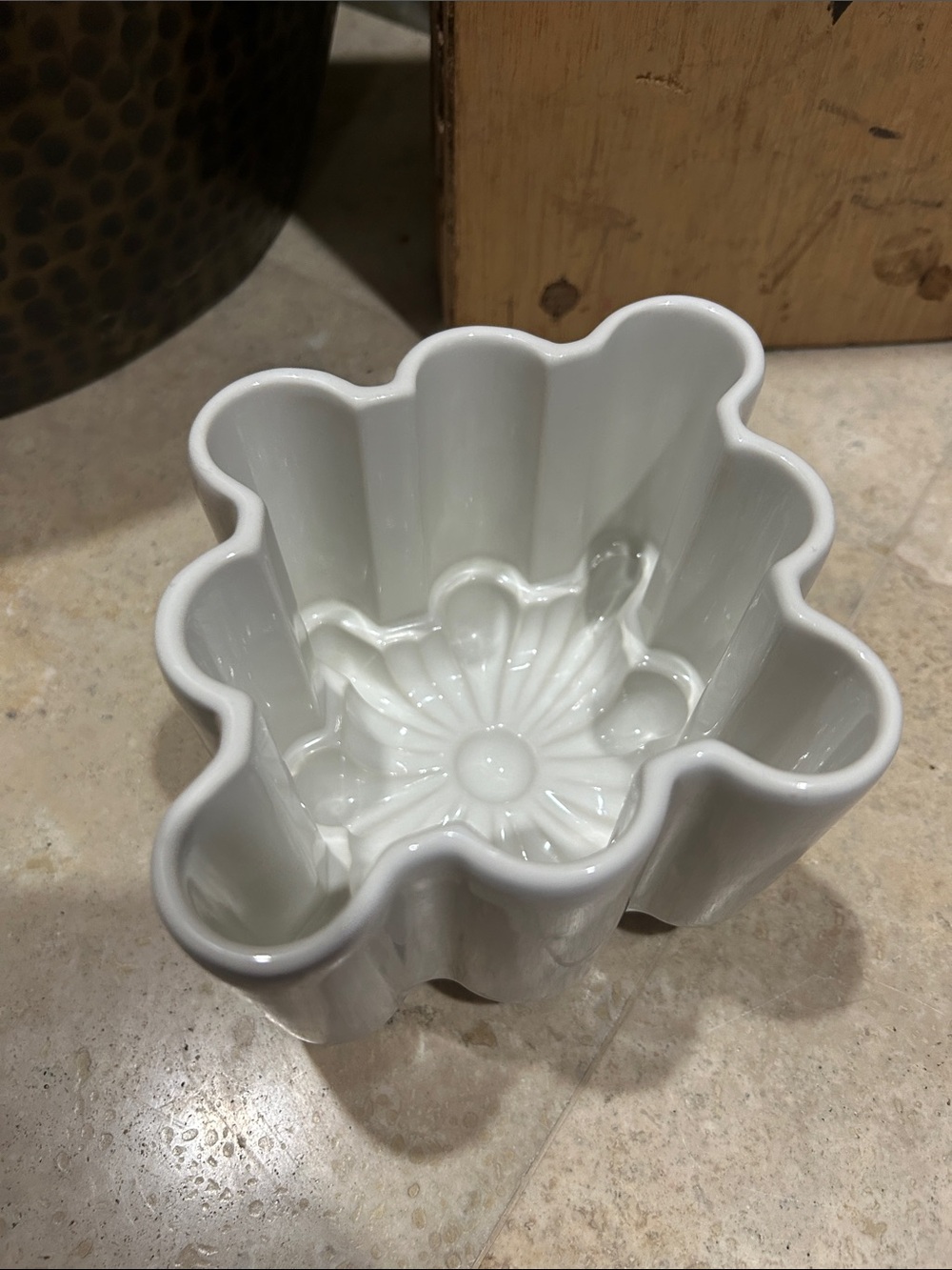vintage ceramic jelly or pudding mold